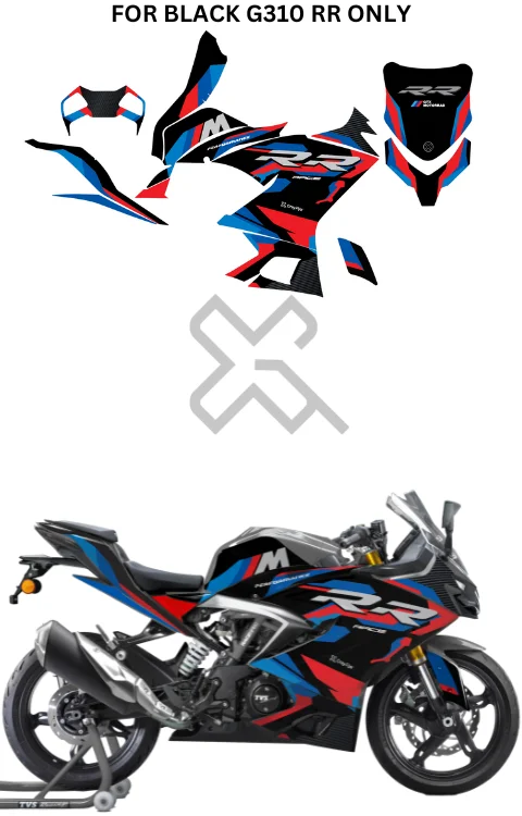 RR Edition Full Body Sticker Compatible with G310RR | Printed In Premium Gloss Vinyl With FPF(Fade Protection Film), Water Proof, Precut Sticker, Pack Of 1 Compatible with Both Side